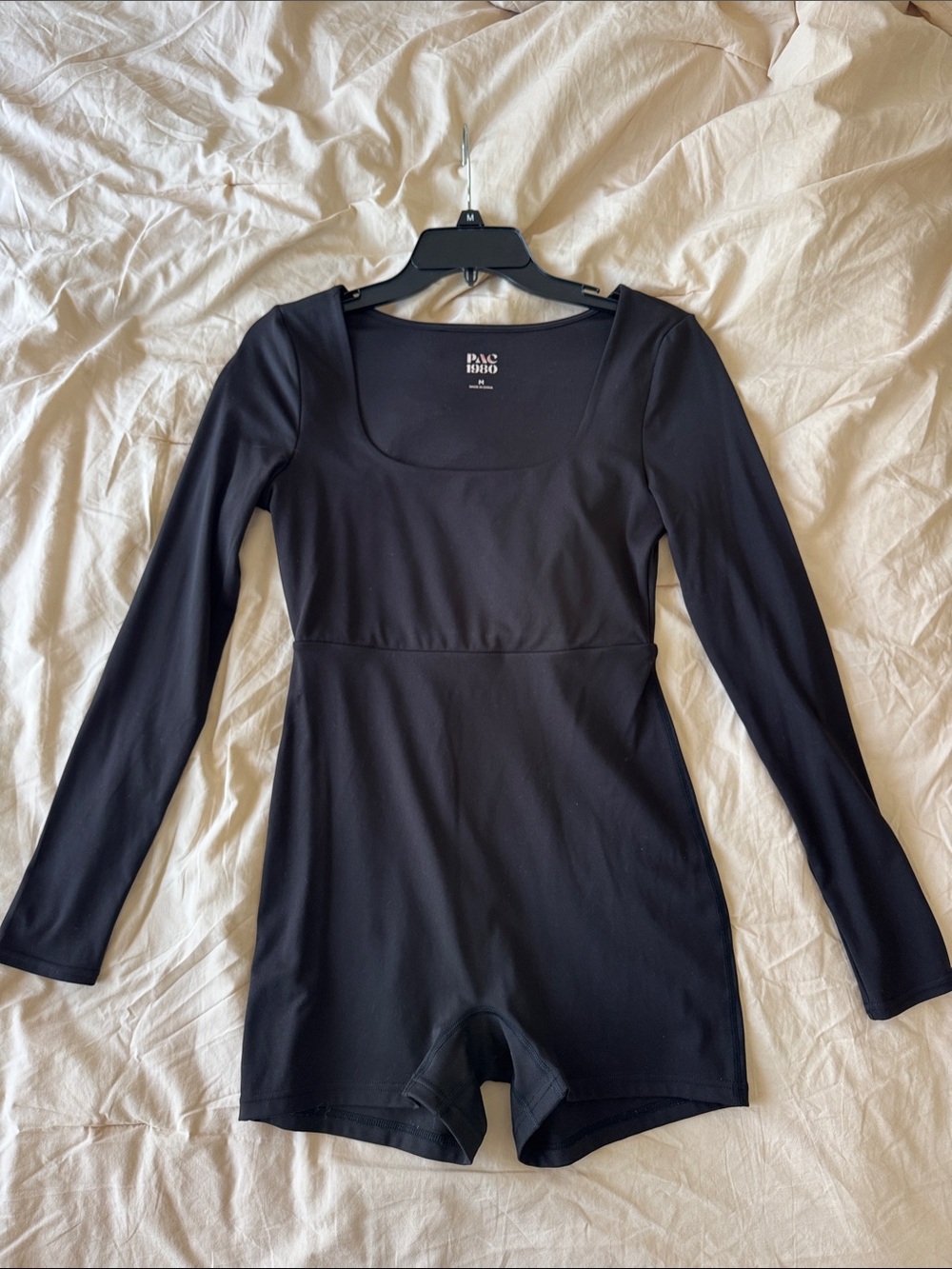 Black Active Bodysuit Onesie